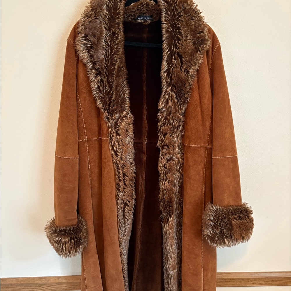 Wilson’s Leather Women's Brown and Tan Coat in L